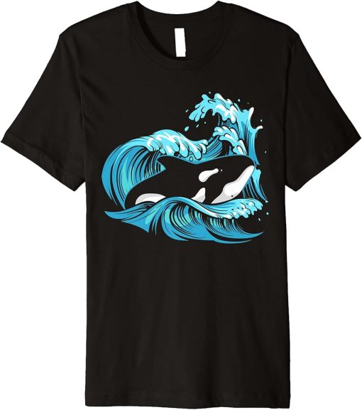 Orca Lover Ocean Animal Waves Animal Lover Killer Whale Premium T-Shirt
