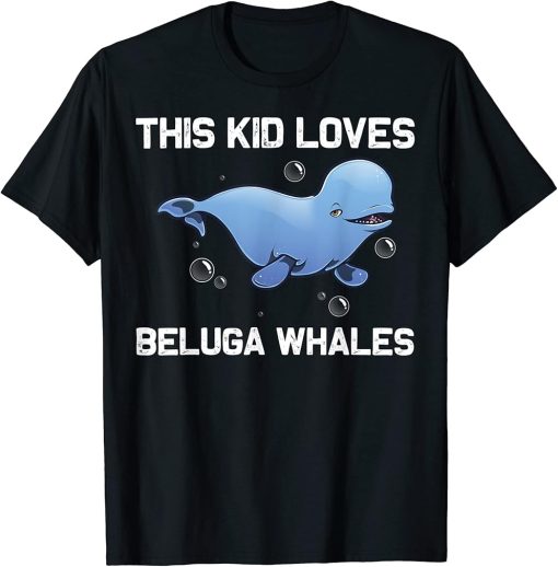 Cool Beluga Whale For Kids Boys Orca Whales Save The Ocean T-Shirt