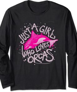 Womens Love Orca Killer Whale Long Sleeve T-Shirt